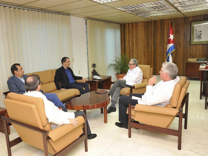 cuba, venezuela, jotge arreaza, raul castro, miguel diaz-canel