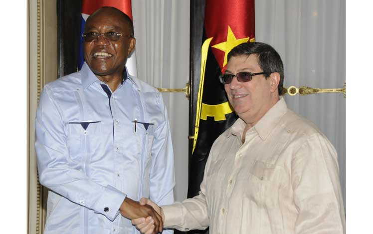 cuba, angola, bruno rodriguez, canciller de angola