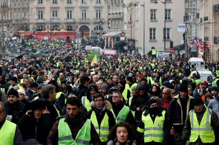 francia, manifestaciones, chalecos amarillos