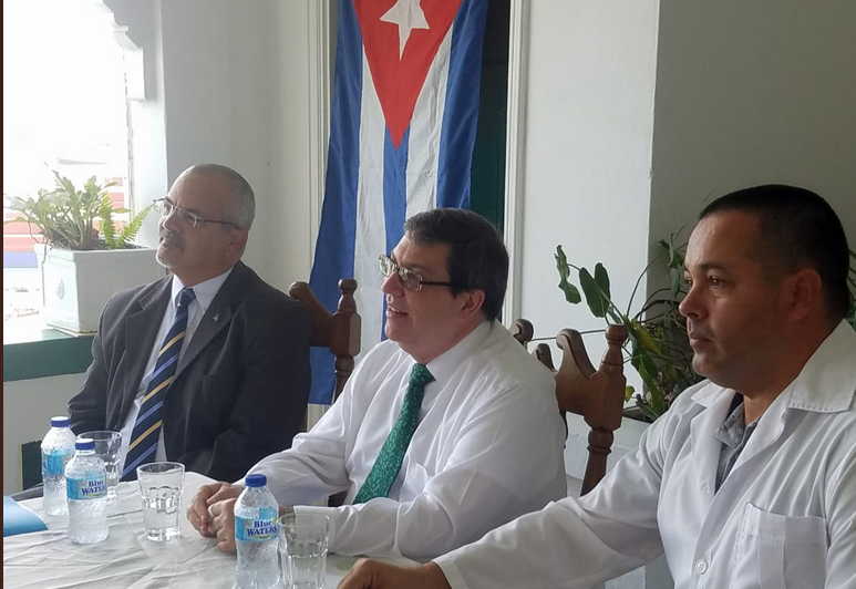 cuba, santa lucia, bruno rodriguez, colaboradores cubanos, canciller cubano