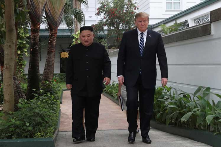 Trump y Kim se encontraron por primera vez en Singapur, en junio de 2018. (Foto: PL)