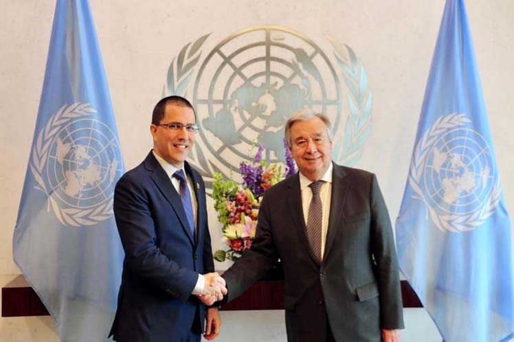 venezuela, onu, jorge arreaza, antonio guterrez