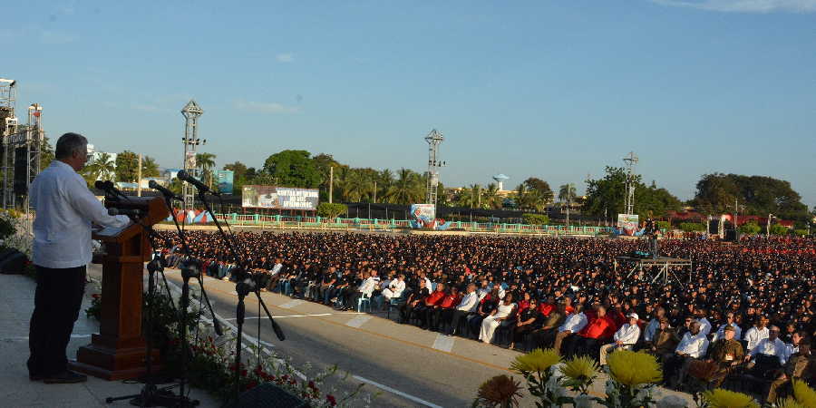 cuba, granma, 26 de julio, asalto al cuartel moncada, dia de la rebeldia nacional, miguel diaz-canel, presidente de cuba, raul castro