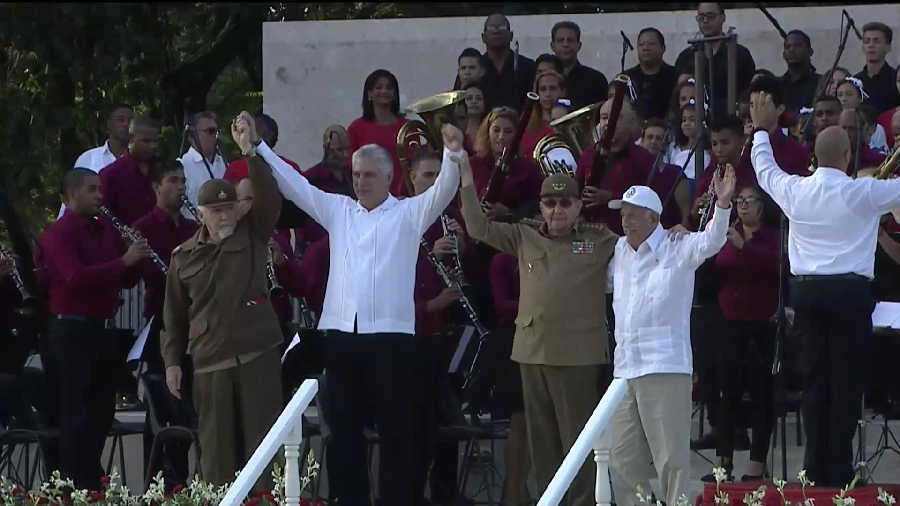 cuba, granma, 26 de julio, asalto al cuartel moncada, dia de la rebeldia nacional, miguel diaz-canel, presidente de cuba, raul castro