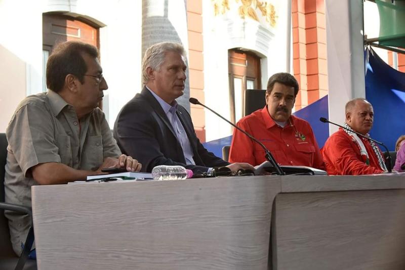 venezuela, foro de sao paulo, nicolas maduro, miguel diaz-canel, presidente de cuba