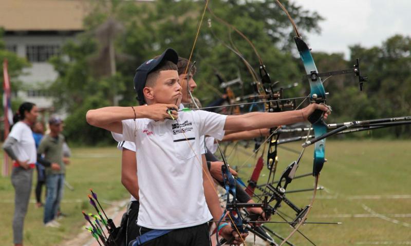 sancti spiritus, juegos escolares nacionales, tiro con arco