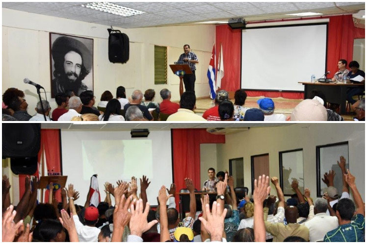 La brigada solidaria rechazó la agresividad contra Venezuela, Nicaragua y  Cuba. (Foto: PL)