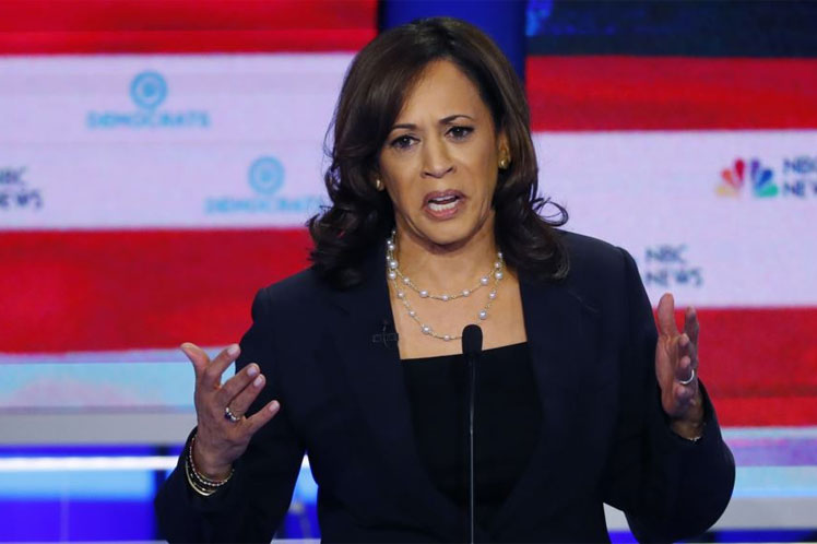 Kamala Harris bautizó a su propuesta legislativa como Órdenes de Prevención del Terrorismo Doméstico. (Foto: PL)