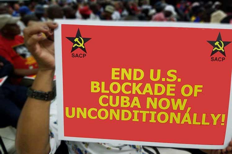 cuba, sudafrica, partido comunista de sudafrica, bloqueo de eeuu a cuba