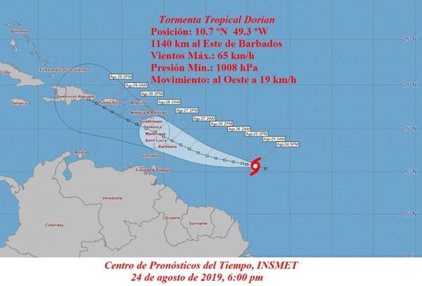 instituto de meteorologia, tormenta tropical