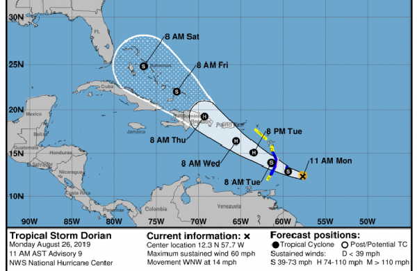 tormenta tropical, nhc