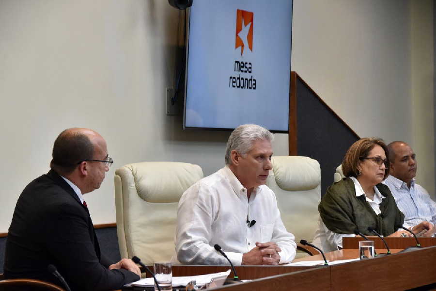 cuba, miguel diaz-canel, presidente de cuba, combustibles, energia electrica, mesa redonda