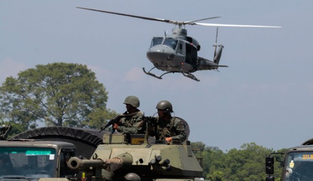 Ceballos destacó  que la FANV no permitirá el ingreso a Venezuela de ninguna unidad  militar de otro país. (Foto: PL)