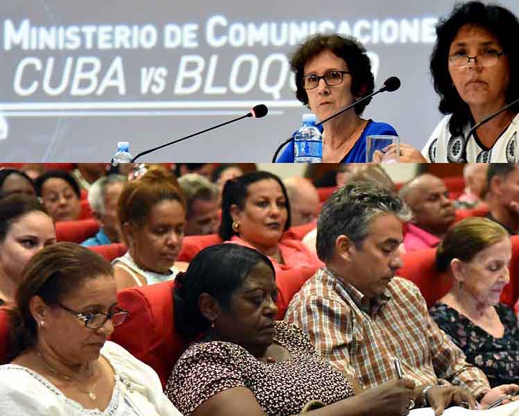 Los presentes rechazaron el negativo impacto del bloqueo en el sector. (Foto: PL)