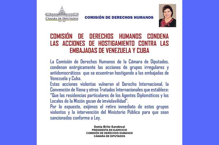 La Comisión de Derechos Humanos de la  Cámara de Diputados de Bolivia demandó el retiro inmediato de los grupos violentos. (Foto: PL)