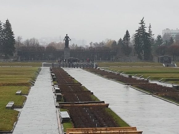 Cementerio Piskaiesbskoye. (Foto: Cubadebate)