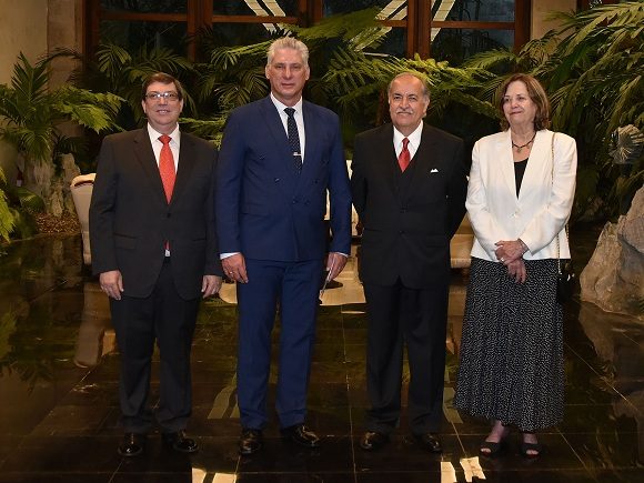 Recibe Díaz-Canel a Excmo. Sr. Miguel Ignacio Díaz Reynoso, embajador de los Estados Unidos Mexicanos.