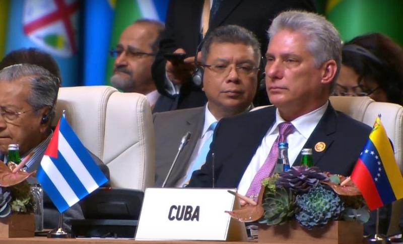 cuba, mnoal, movimiento de paises no alineados, miguel diaz-canel, presidente de la republica de cuba, azerbaiyan