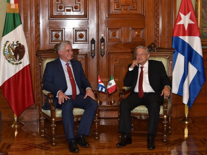 cuba, mexico, andres manuel lopez obrador, mexico, miguel diaz-canel, presidente de la republica de cuba