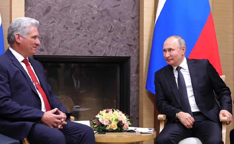 cuba, rusia, miguel diaz-canel, presidente de cuba en rusia, moscu, vladimir putin