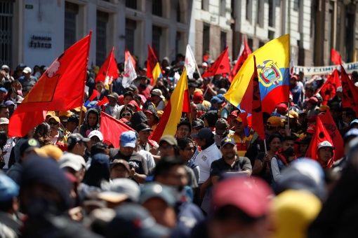 Las movilizaciones de Quito, Guayaquil y otras provincias del país exigen derogación del "paquetazo". (Foto: TeleSUR)