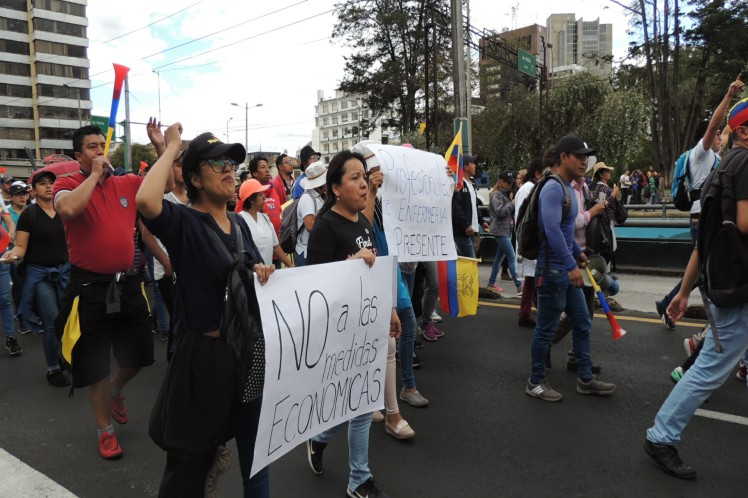 ecuador, lenin moreno, manifestaciones, estado de excepcion