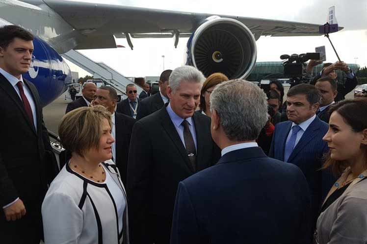 cuba, miguel diaz-canel, presidente de la republica de cuba, azerbaiyan, presidente de cuba en azerbaiyan, mnoal