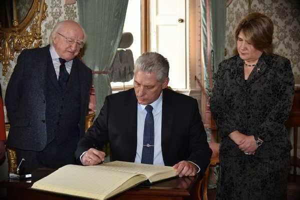 cuba, miguel diaz-canel, presidente de la republica de cuba, irlanda, presidente de cuba en irlanda