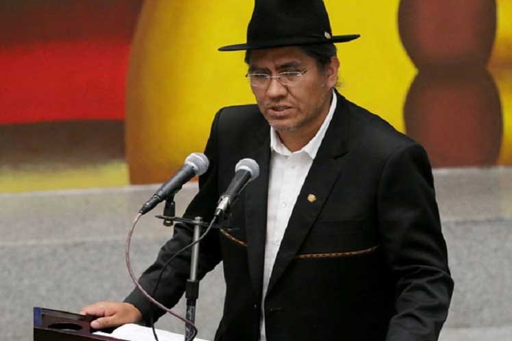 Diego Pary, canciller del gobierno de Evo Morales. (Foto: PL)  