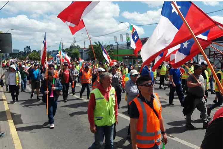 chile, manifestaciones, sebastian piñera, huelga