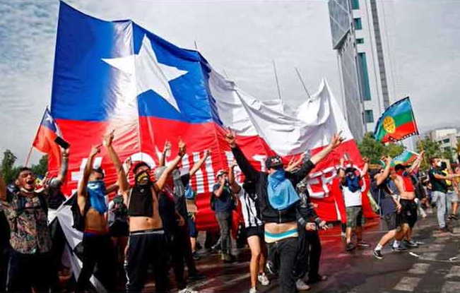 chile, manifestaciones, sebastian piñera, violencia