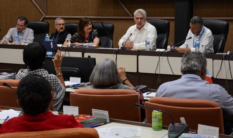 cuba, foro de sao paulo, miguel diaz-canel, presidente de la republica de cuba, america latina y el caribe como zona de paz