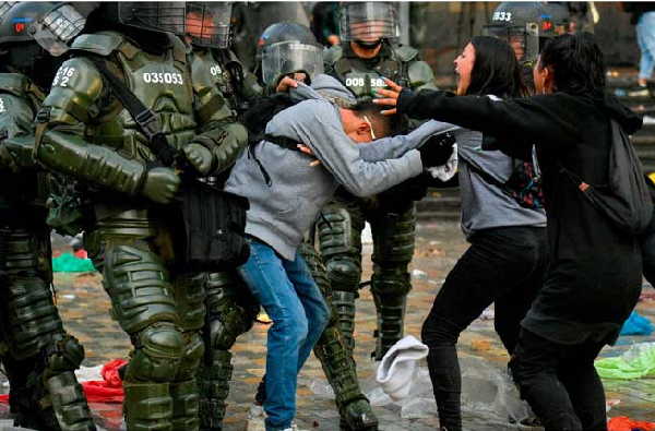 colombia, manifestaciones, derechos humanos