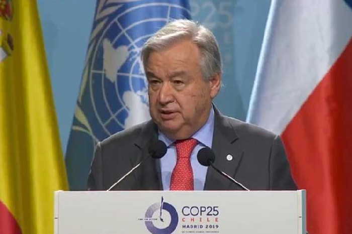 cambio climatico, antonio guterres, onu, naciones unidas