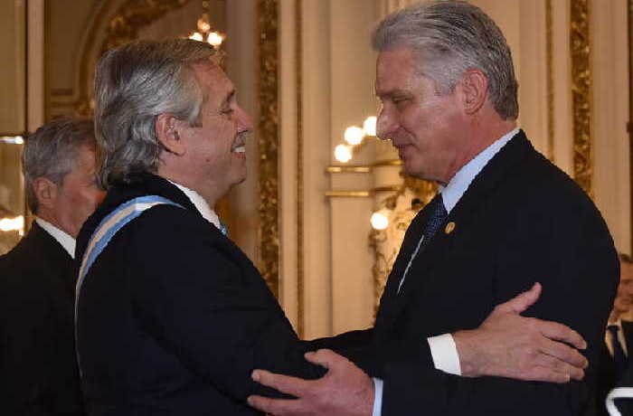 cuba, argentina, miguel díaz-canel, alberto fernandez, cuba-argentina, presidente de la republica de cuba