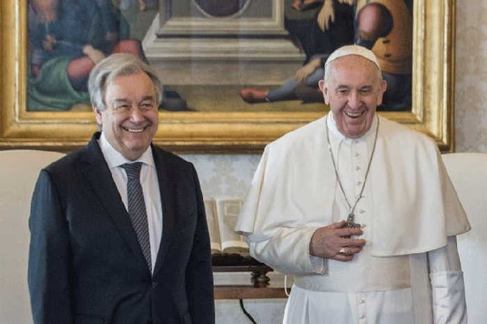 santa sede, el vaticano, papa francisco, antonio guterres, secretario general de la onu