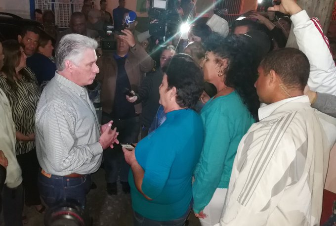 Díaz-Canel, Sancti Spíritus, visita gubernamental