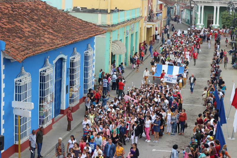 sancti spiritus, desfile martiano, jose marti