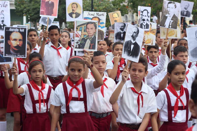 sancti spiritus, desfile martiano, jose marti