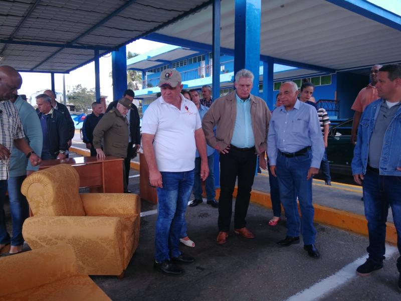 sancti spiritus, miguel diaz-canel, presidente de cuba en sancti spiritus, emi