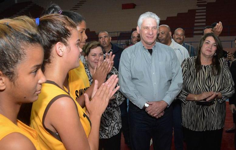 sancti spiritus, miguel diaz-canel, presidente de cuba en sancti spiritus