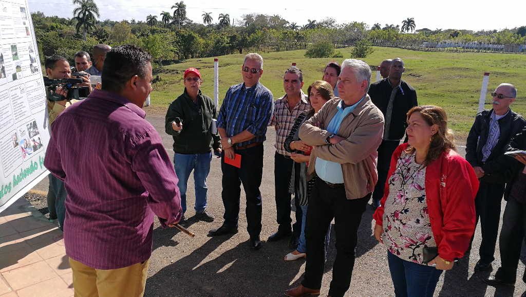 sancti spiritus, managuaco, empresa pecuaria managuaco, miguel diaz-canel, presidente de cuba en sancti spiritus