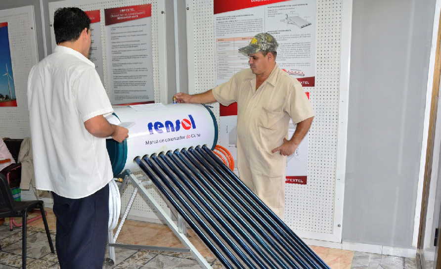 sancti spiritus, calentadores solares, copextel