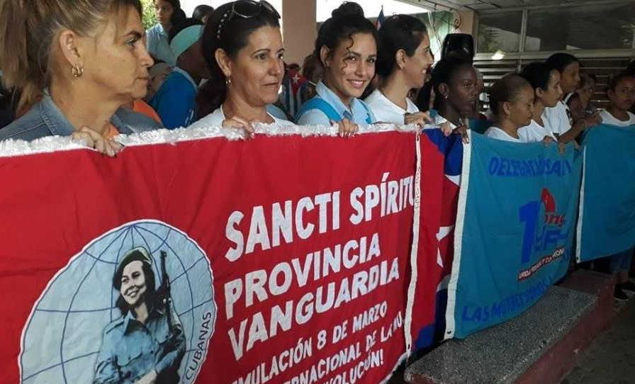 sancti spiritus, fmc, federacion de mujeres cubanas, 8 de marzo, dia internacional de la mujer