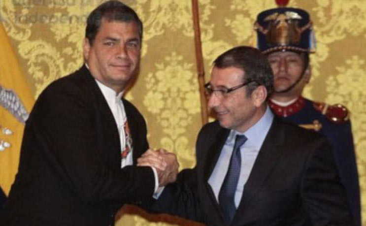 ecuador, interpol, rafael correa