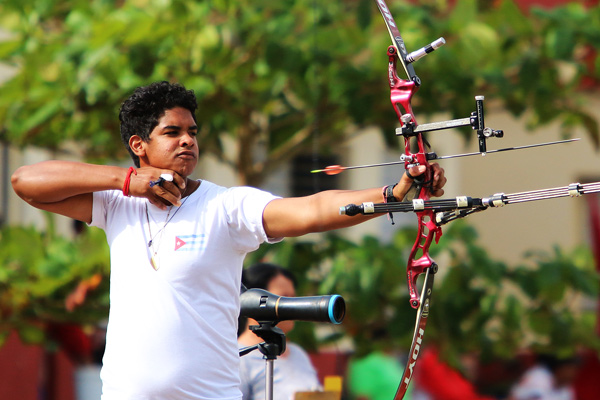 Javier Vega se proclamó por primera vez como campeón del Torneo Élite que reunió en Sancti Spiritus a lo mejor de esta disciplina. (Foto: Monica Ramirez)