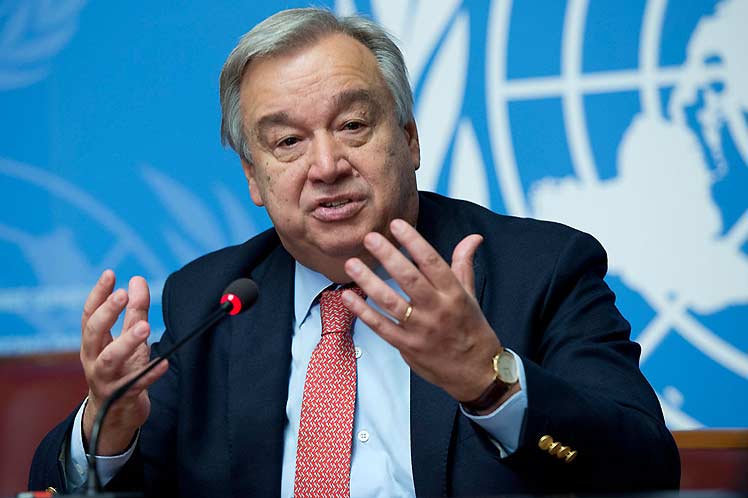 La escala sin precedentes de la crisis actual exige una respuesta sin precedentes, dijo el titular de la ONU António Guterres. (Foto: PL)