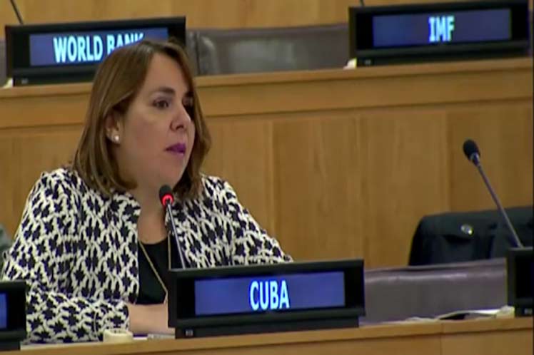 La representante cubana advirtió que los efectos de la pandemia pueden exacerbar más las desigualdades y vulnerabilidades. (Foto: PL)