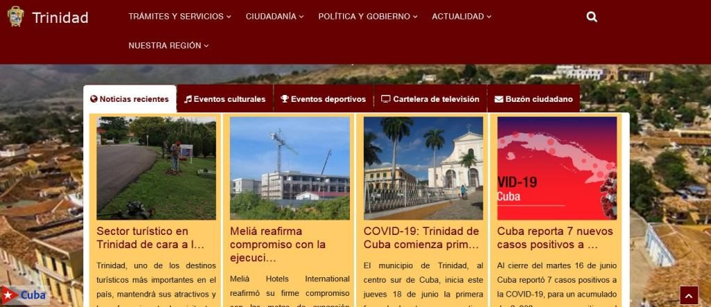 sancti spiritus, portal del ciudadano, informatizacion de la sociedad