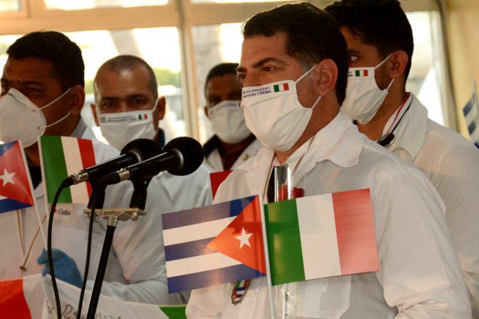 cuba, italia, lombardia, medicos cubanos, contingente henry reeve, covid-19, pandemia mundial, coronavirus, salud publica